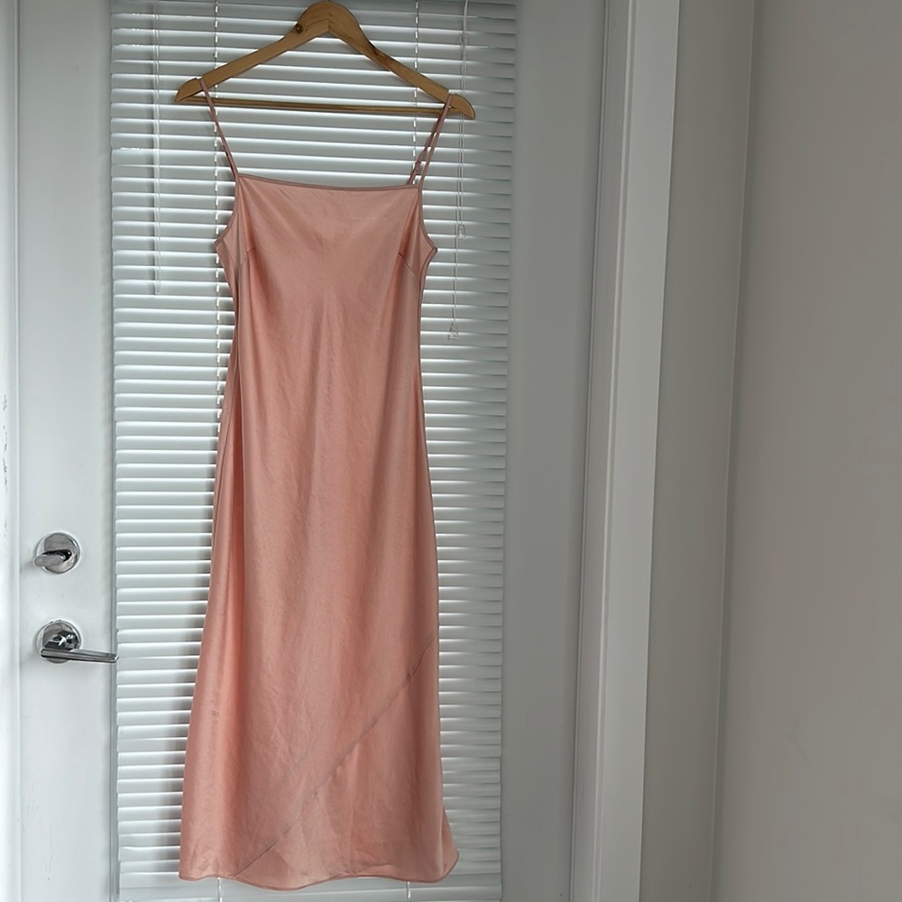 Wilfred Blush Pink Slip Maxi Dress